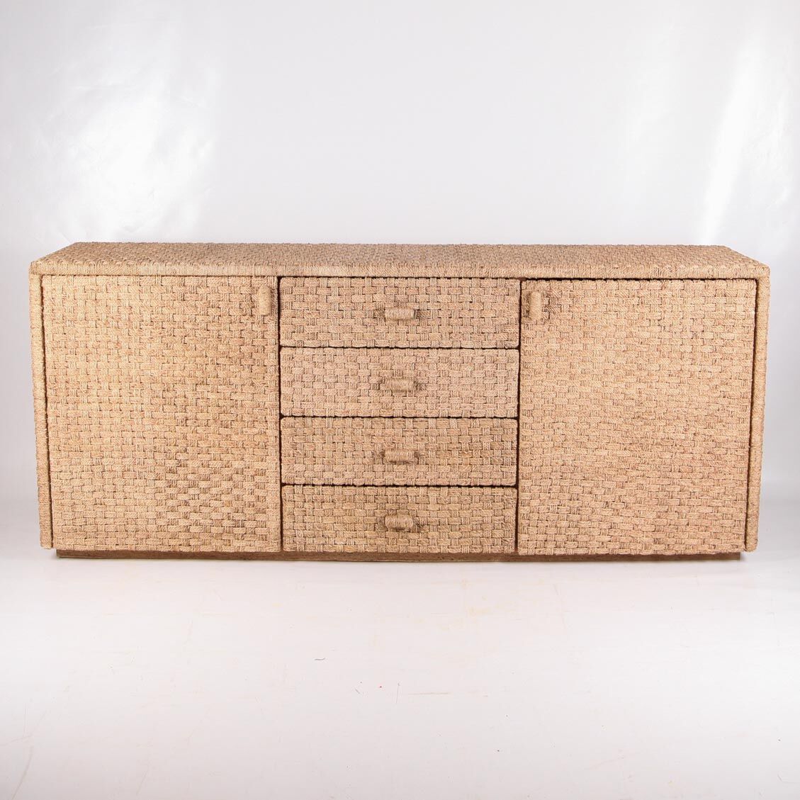 Braided rush sideboard