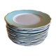 Lot d’assiettes vert d’eau