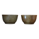 Set of 2 pyrite stoneware bowls