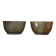 Set of 2 pyrite stoneware bowls