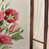 Watercolor with vintage roses