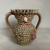 Shell vase folk art