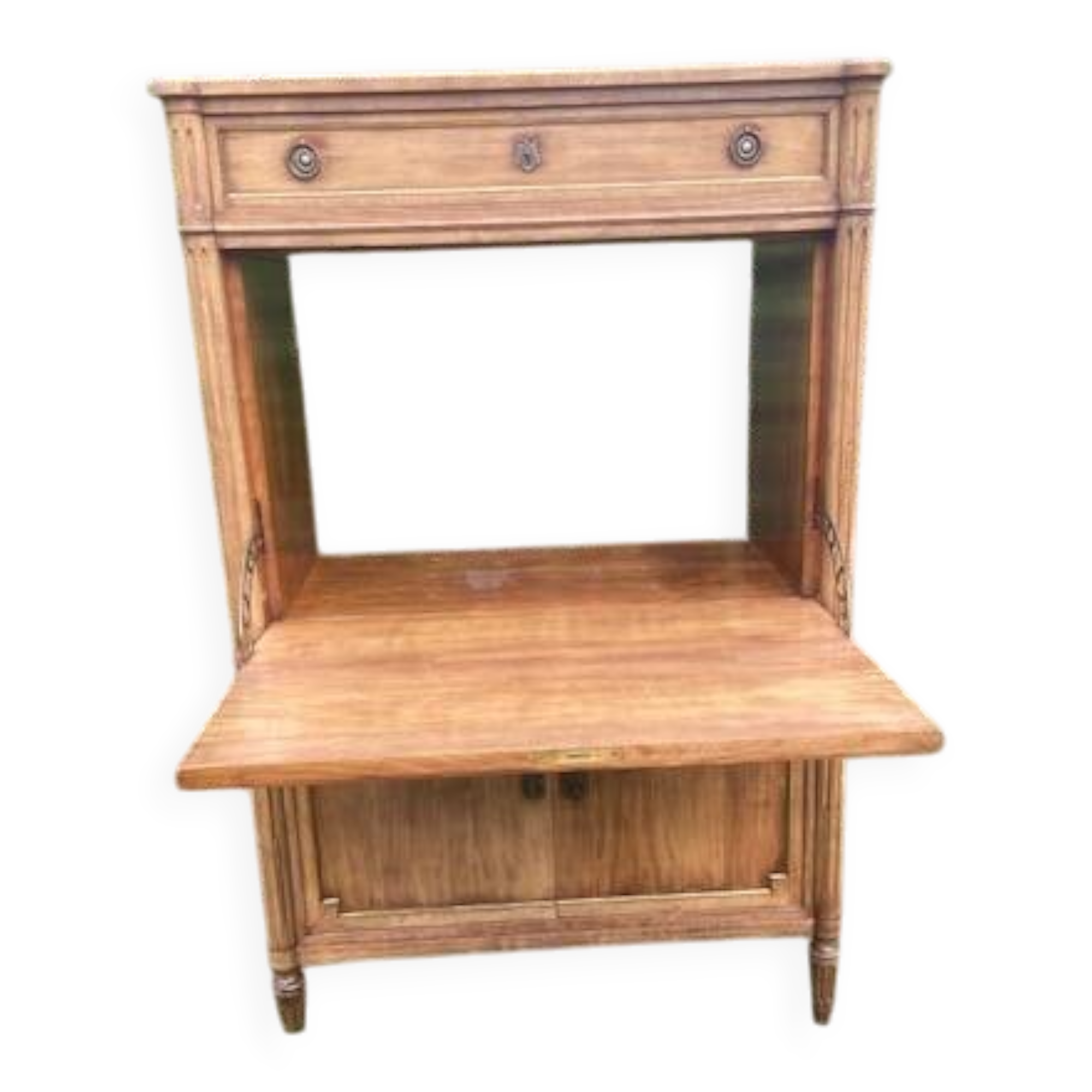 Secretary with a Walnut Drop Leaf