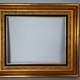 Frame hollow edges wood gilded stucco gold leaf foliage 41x33 or 45x37 cm SB187
