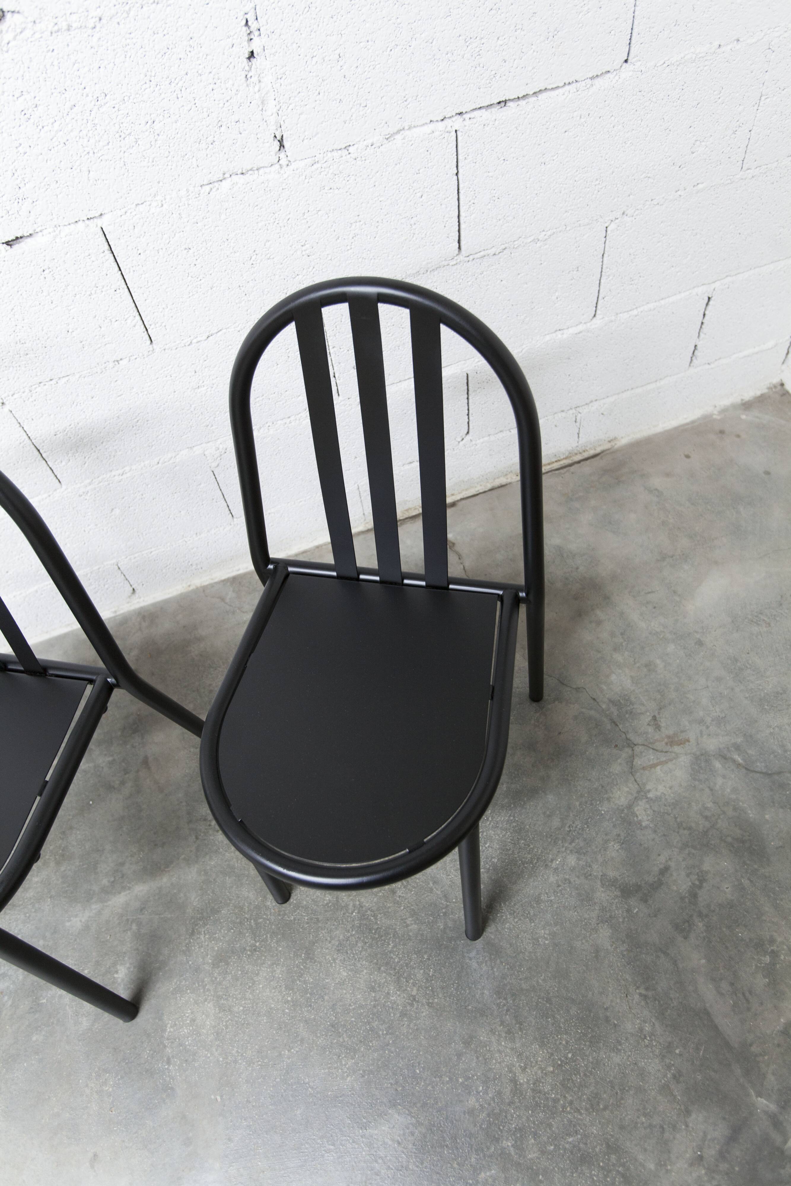 Set of 6 "202" model chairs by Robert Mallet Stevens 1980