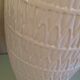 Ovoid vase in white ceramic pr Bay Keramik / vintage 60s-70s