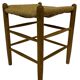 Vintage Danish papercord stool rope beech mid century '60s design