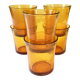 Duralex amber glass lenses, 1970s