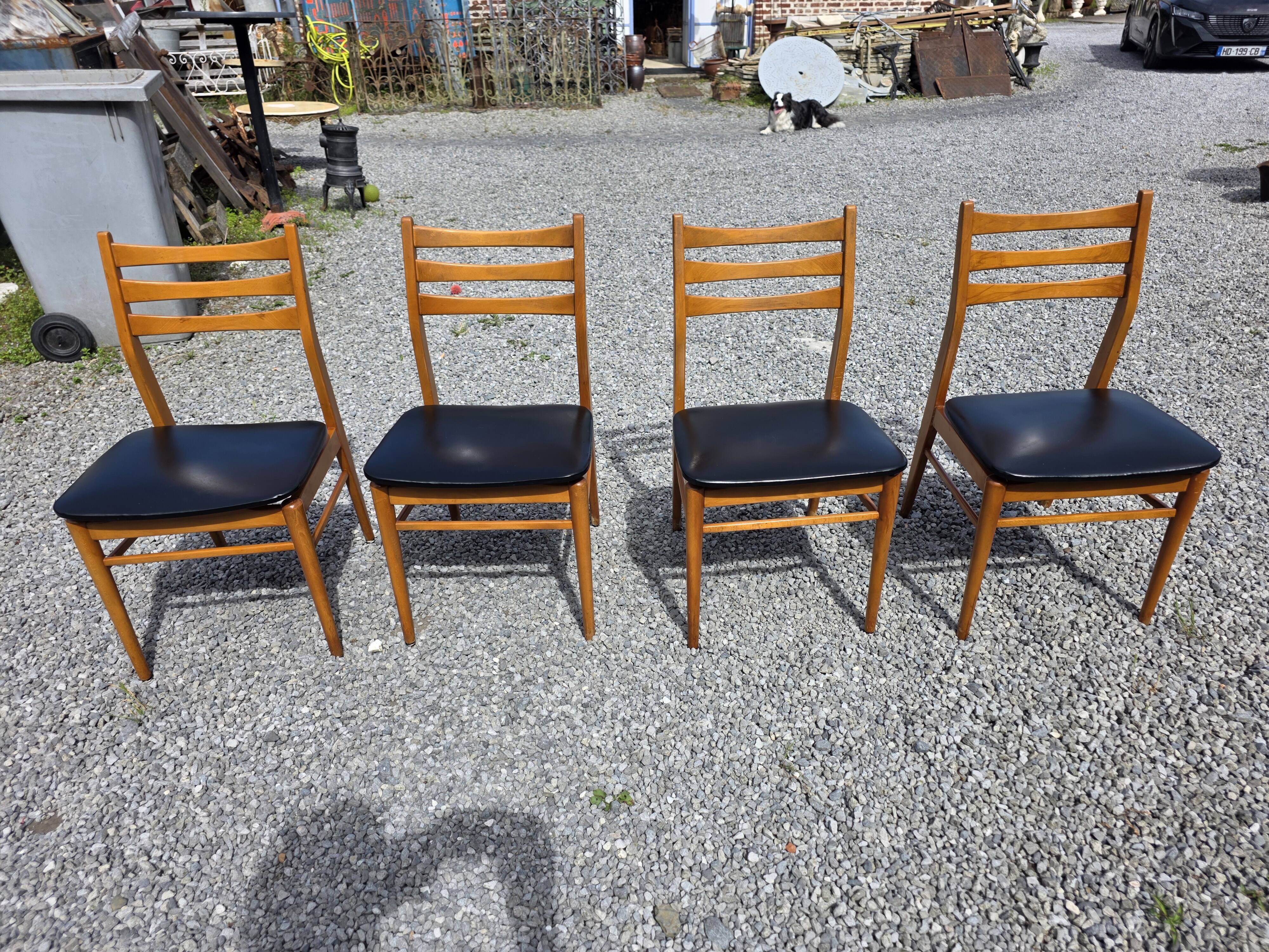 4 Scandinavian chairs from the 1960s