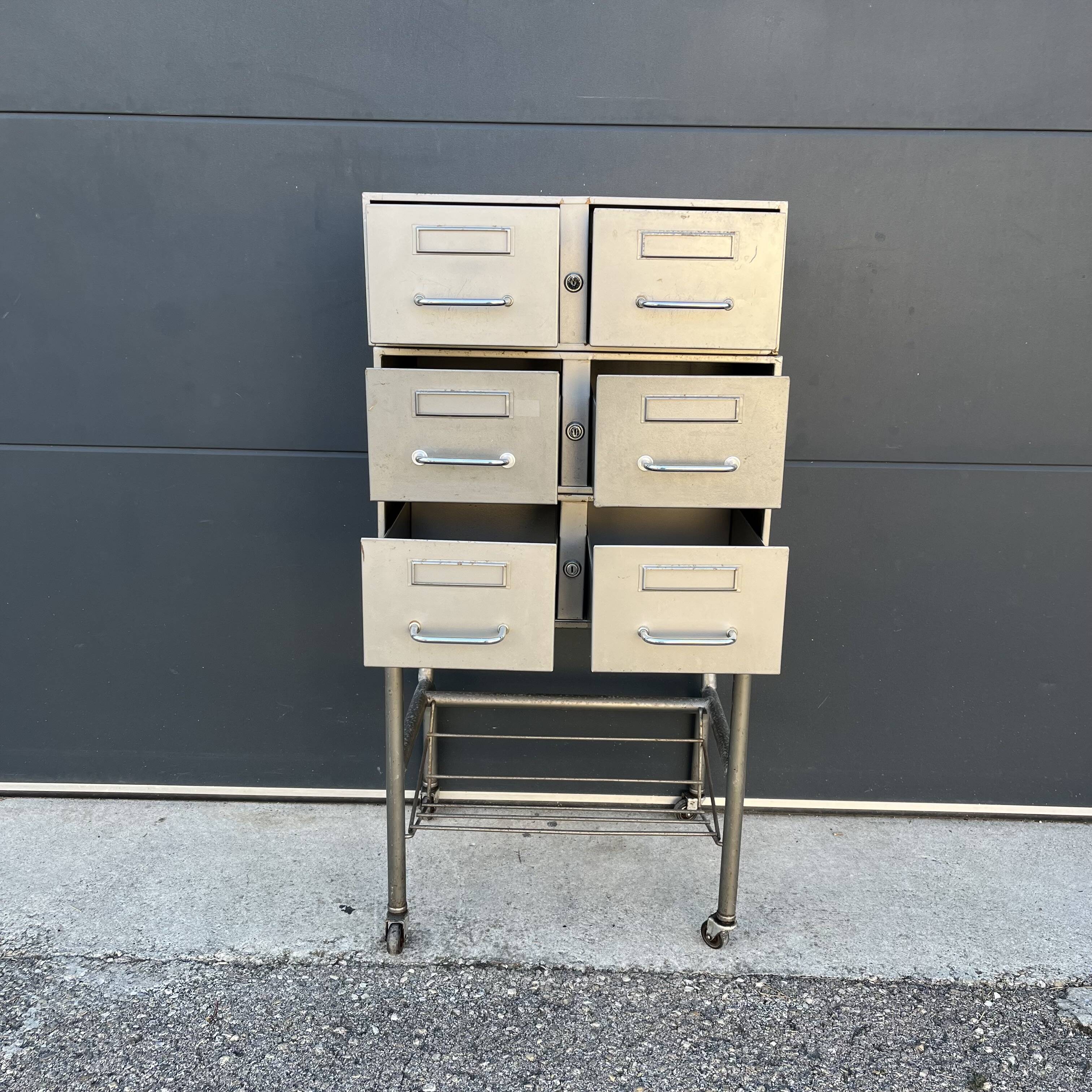 Industrial furniture with drawers
