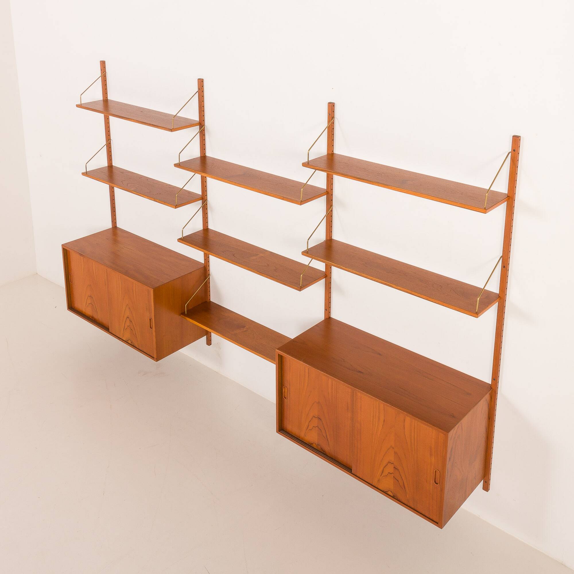 Hansen and Guldborg teak wall unit, HG furniture, 1960s
