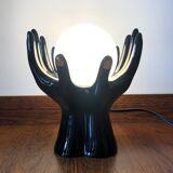 Black vintage hand lamp
