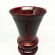 Modernism vase, glass, designed by K. Krawczyk, Poland, 1970s