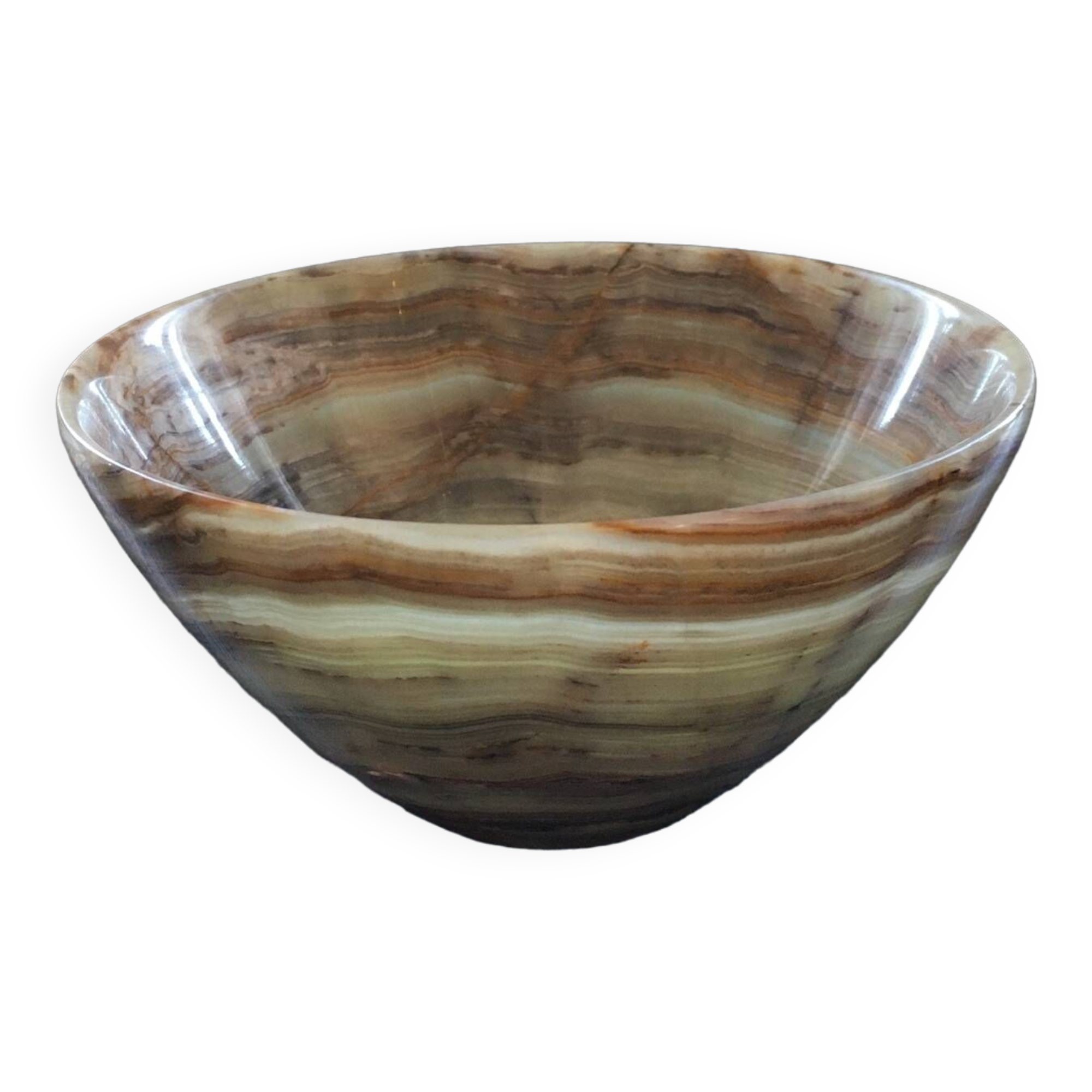 Decorative onyx bowl