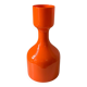 Orange glass vase 1970