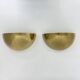 Mid-century pair of brass wall light sconces, 1970s