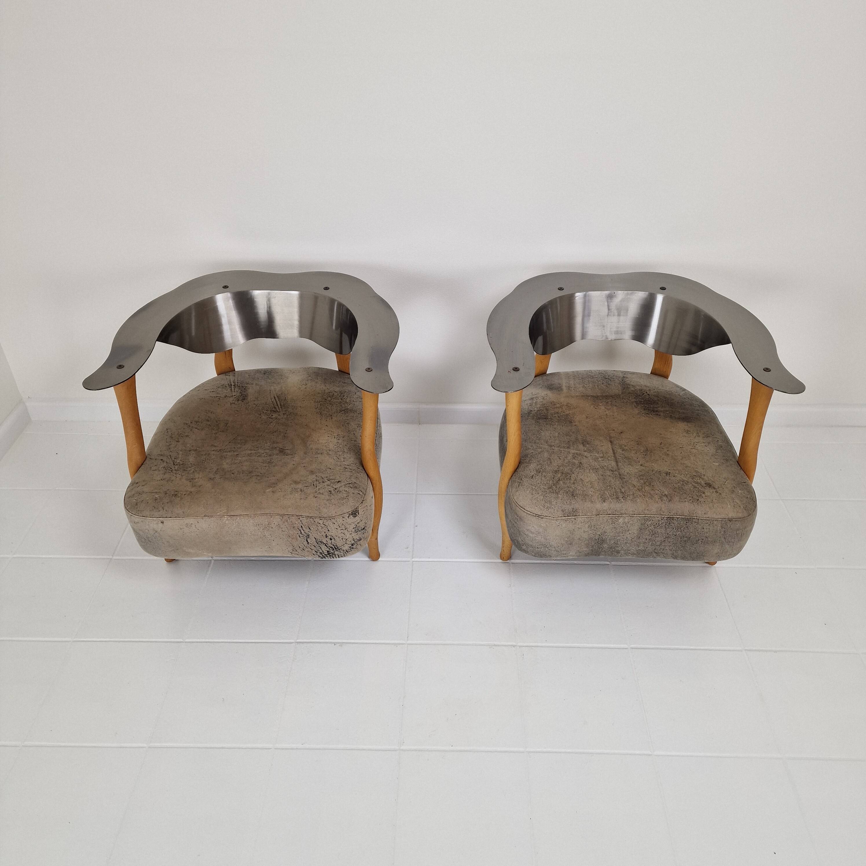 Set of 2 'Fantasy Island' Lounge Chairs by Kurt Bayer, 1980's