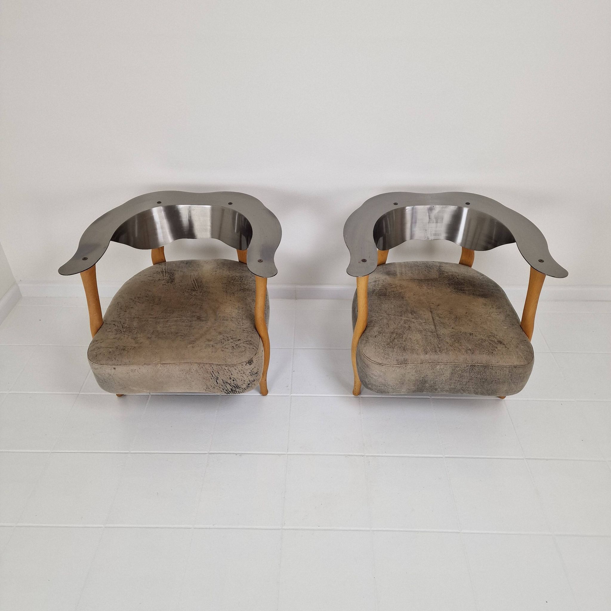 Set of 2 'Fantasy Island' Lounge Chairs by Kurt Bayer, 1980's