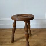 Wooden tripod stool