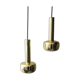 Pair of suspensions "Guldpendel" vintage brass by Vilhelm Lauritzen for Louis Poulsen