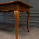 Farmhouse table walnut legs deer early nineteenth 1 drawer 208 cm