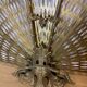 Firewall foldable fan "Peacock" - Bronze, Brass - Late nineteenth century