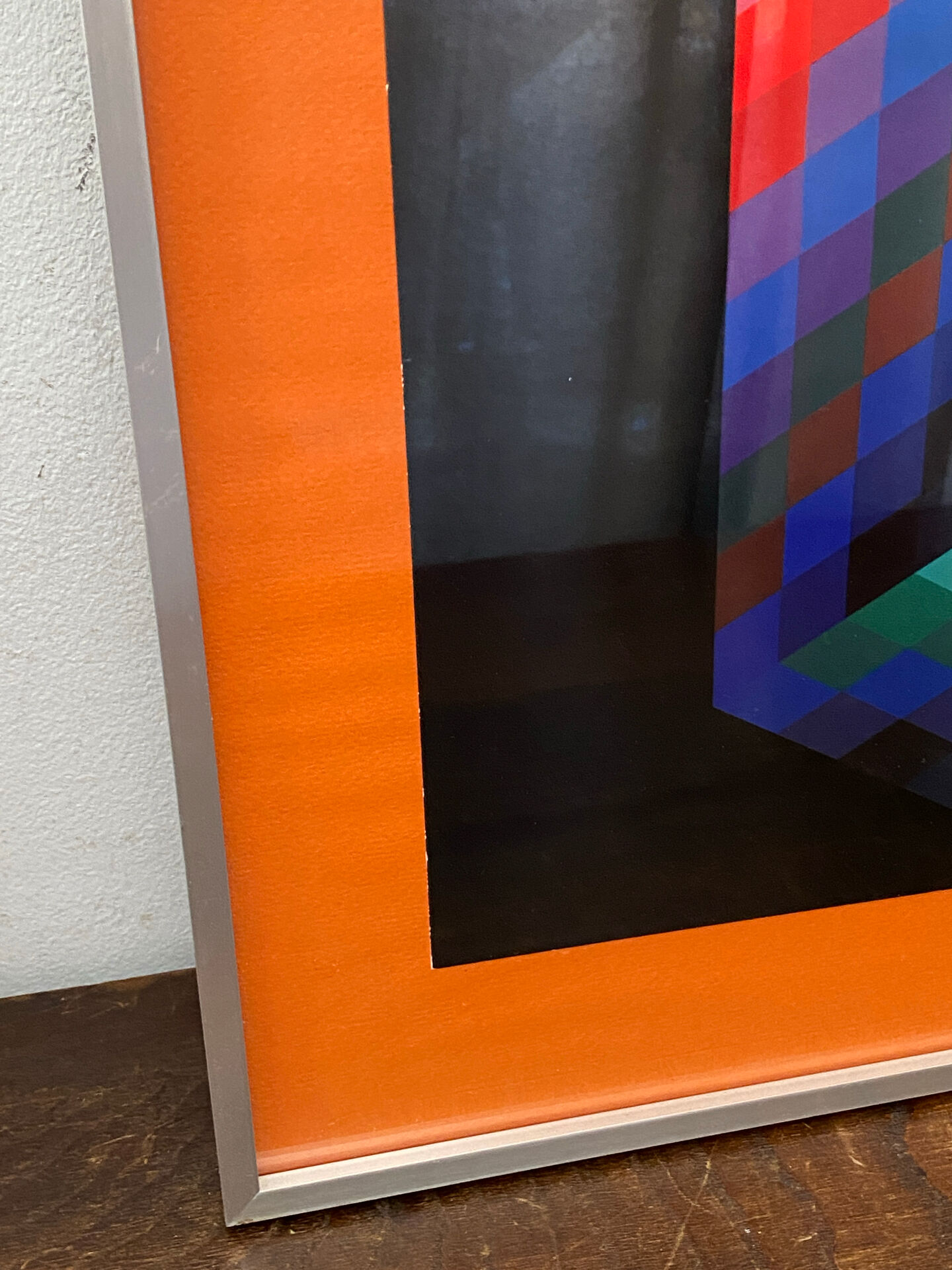 Impression optique en couleur d'après Vasarely, 1970