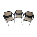 Set of Three Chairs by G. Lange, Germany, 1980s