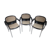 Set of Three Chairs by G. Lange, Germany, 1980s