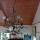 Monumental copper Florentine chandelier from the 1980s.