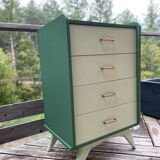 Compass foot chest of drawers