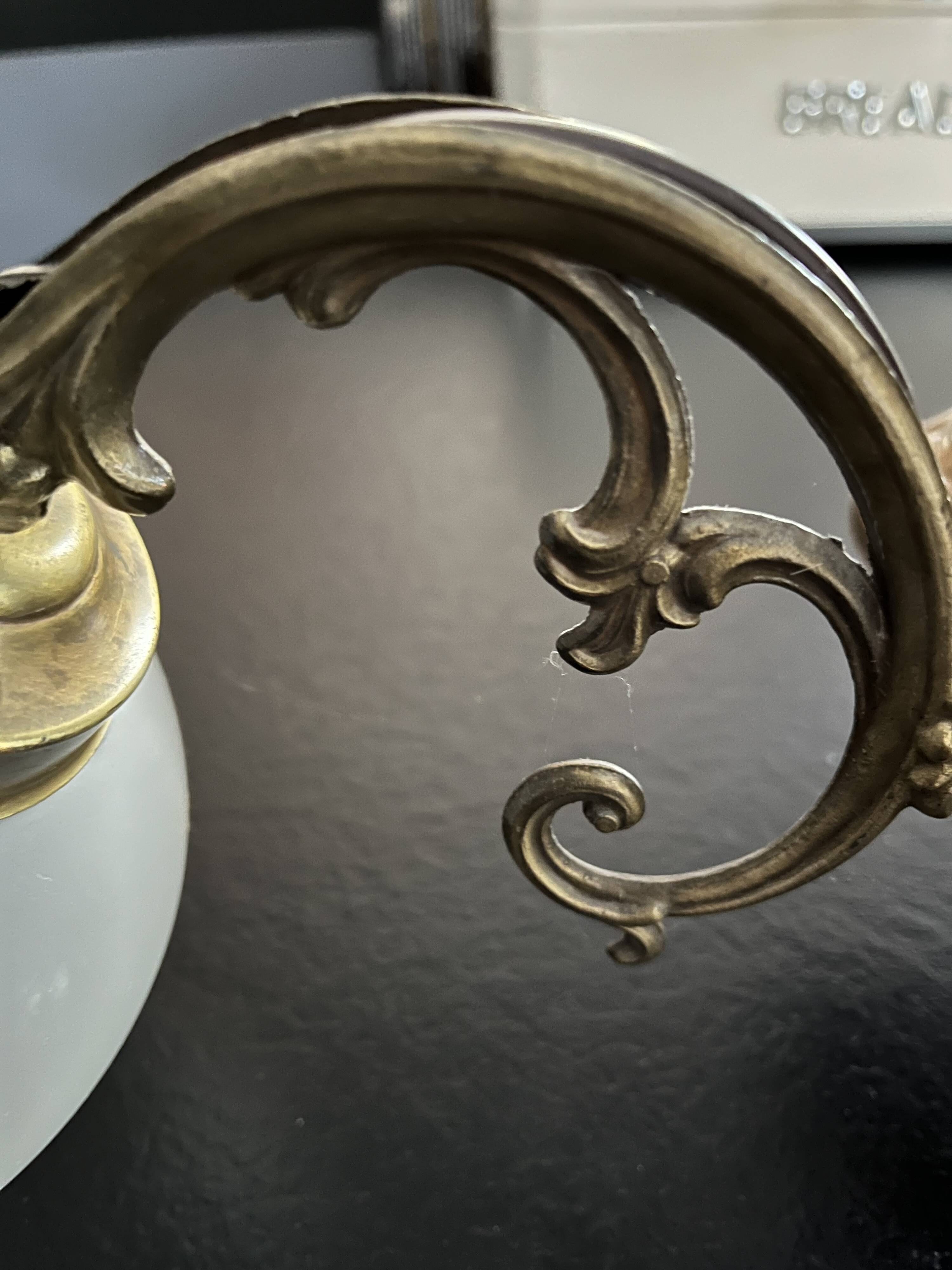 Vintage three-light chandelier