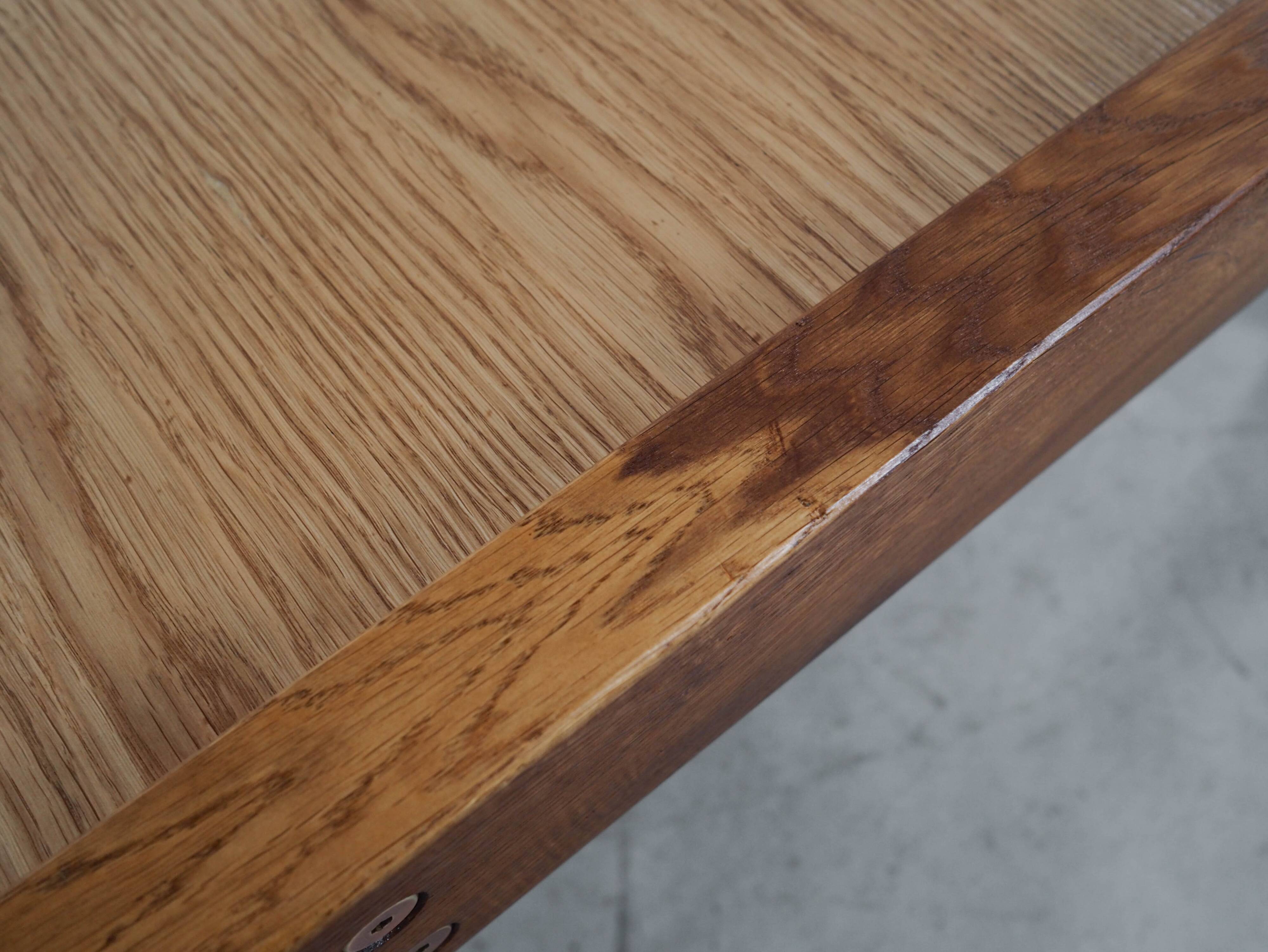 Oak coffee table, Danish design, 1970s, made in Denmark