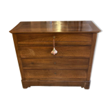 Walnut chest of drawers with 4 drawers