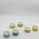 Lot / series of 6 ramekins Digoin France , vintage, pastel,