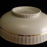 Porcelain salad of Bernardaud Limoges white and gold model