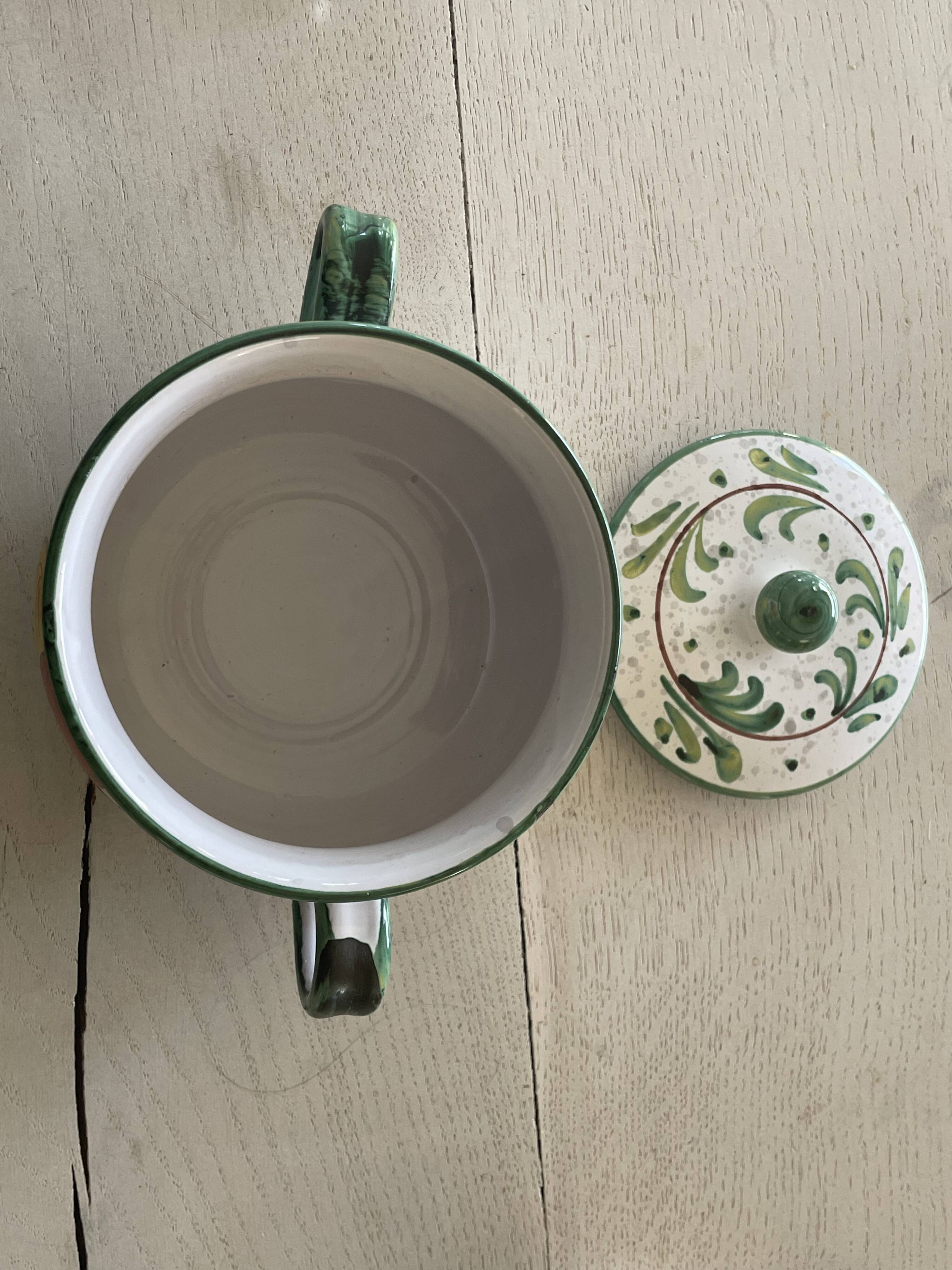 Ceramic fruit bonbonnière