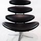 Fauteuil corona modèle EJ 5, conçu par Poul M. Volther en 1964