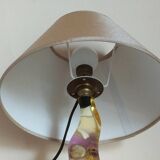 Vintage resin lamp with marine shell inclusions