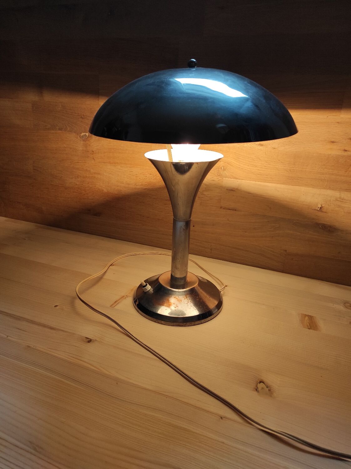Metal mushroom lamp circa 1920 1940