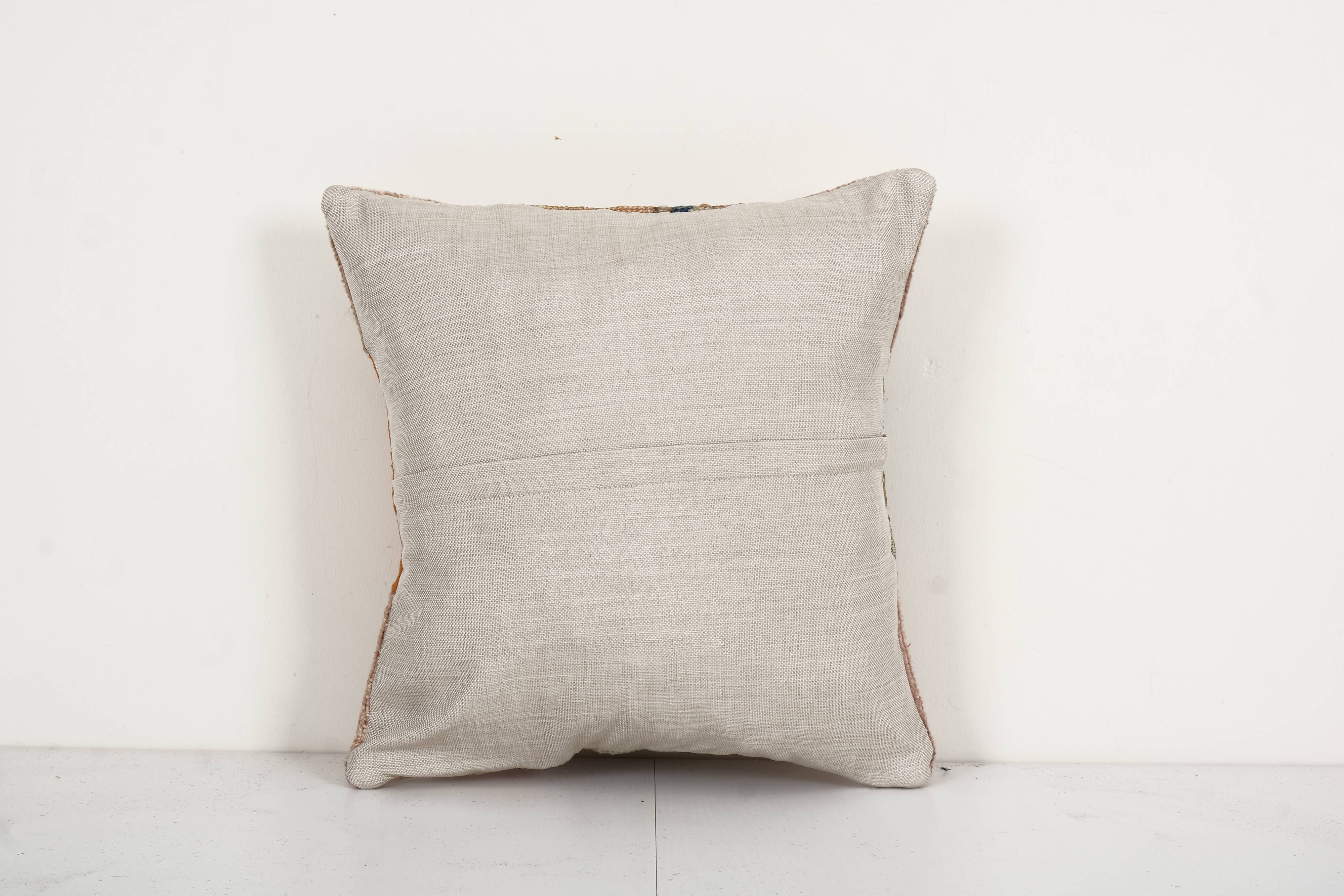 Vintage patchwork kilim rug pillow case