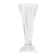 Art Deco vase, transparent glass, Poland, 1930s