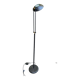 Italian vintage black & brass floor lamp — Articulated with Relco dimmer 19