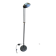 Italian vintage black & brass floor lamp — Articulated with Relco dimmer 19