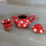 Handmade pottery teapot