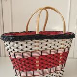 Vintage scoubidou basket