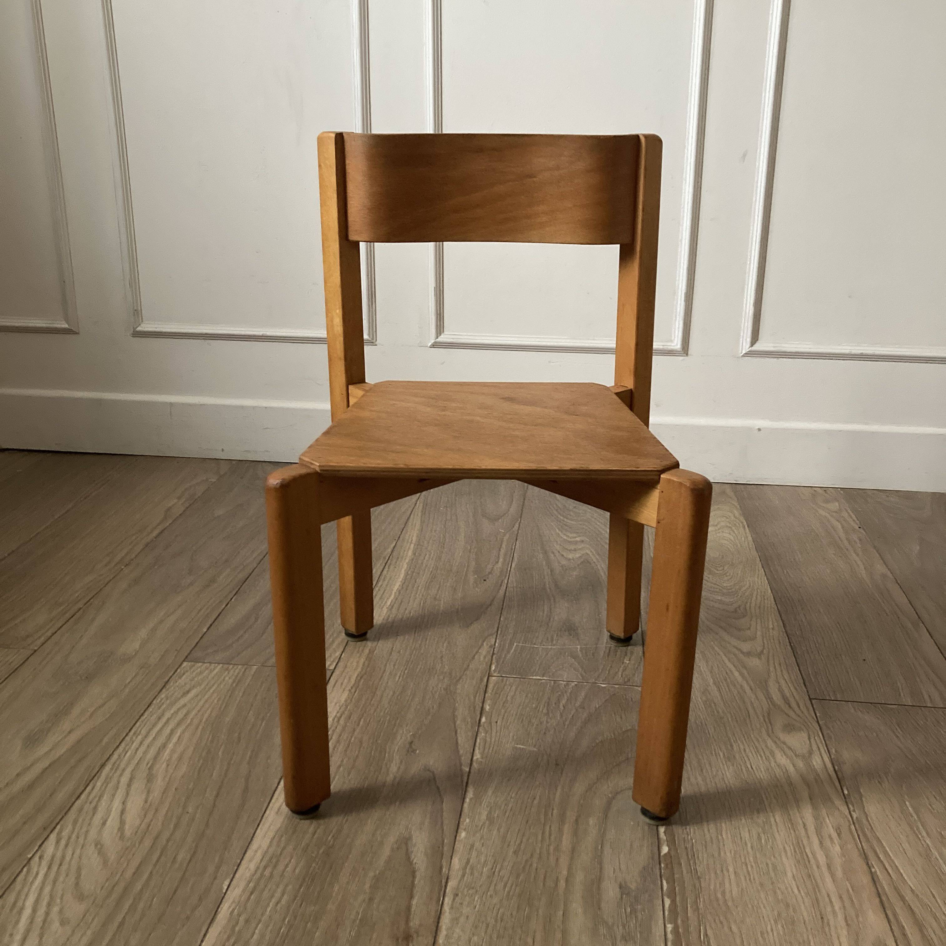 Wooden children's chair