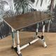 Banc en bois tourné