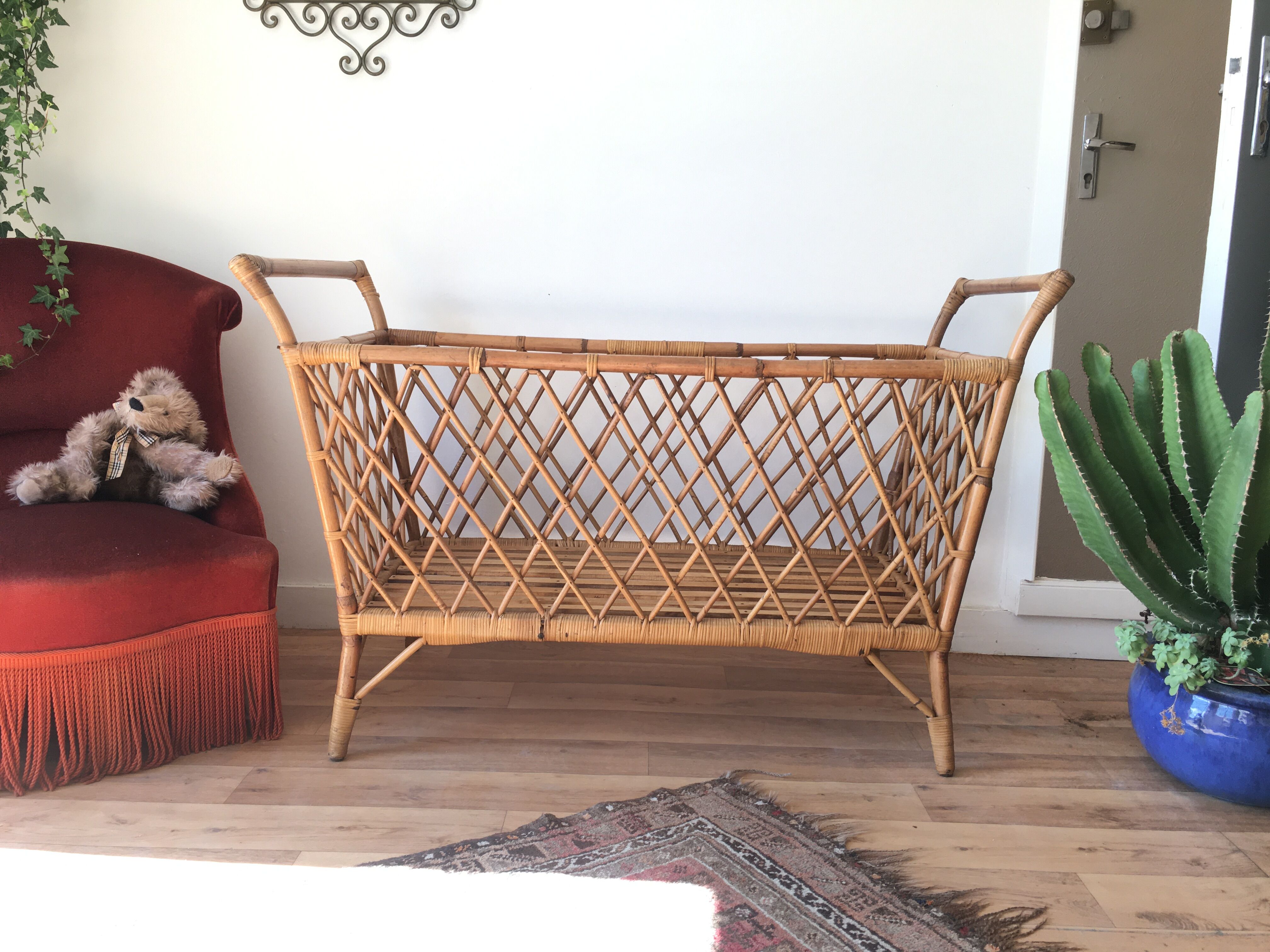 Rattan child bed