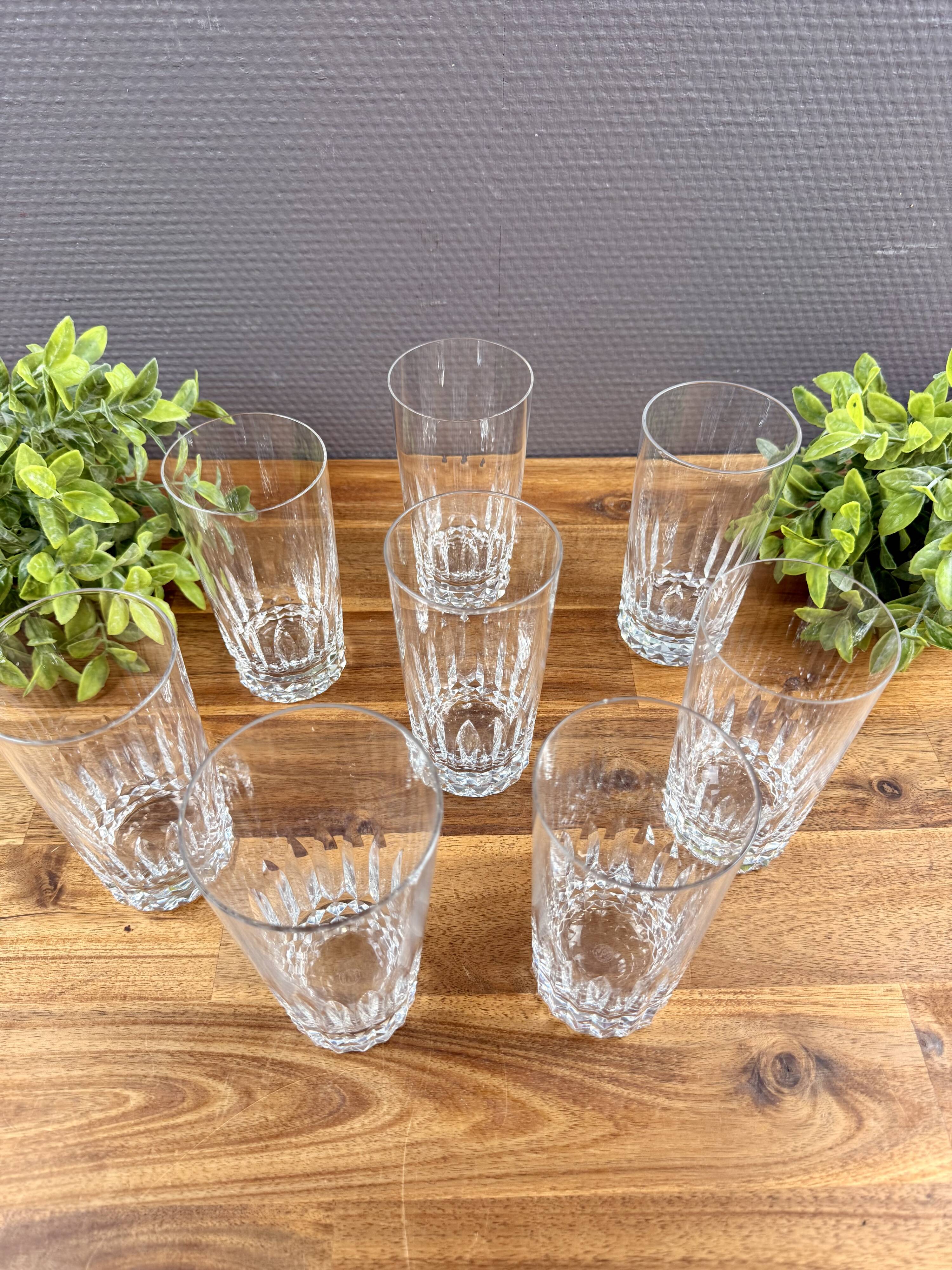 8 Baccarat Piccadilly orangeade glasses – crystal